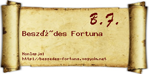 Beszédes Fortuna névjegykártya